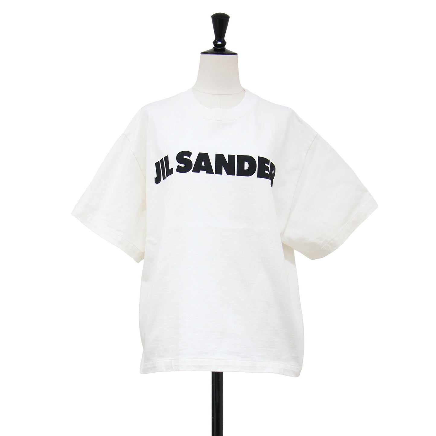 ロゴプリント Tシャツ / プルオーバー ラウンドネック 半袖 ドロップショルダー ブランドロゴ コットン ウォッシャブル