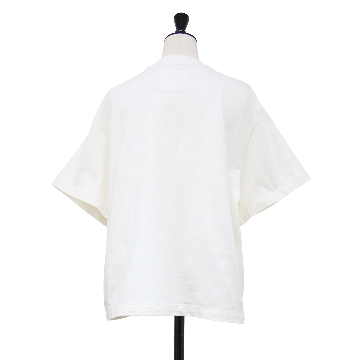 ロゴプリント Tシャツ / プルオーバー ラウンドネック 半袖 ドロップショルダー ブランドロゴ コットン ウォッシャブル