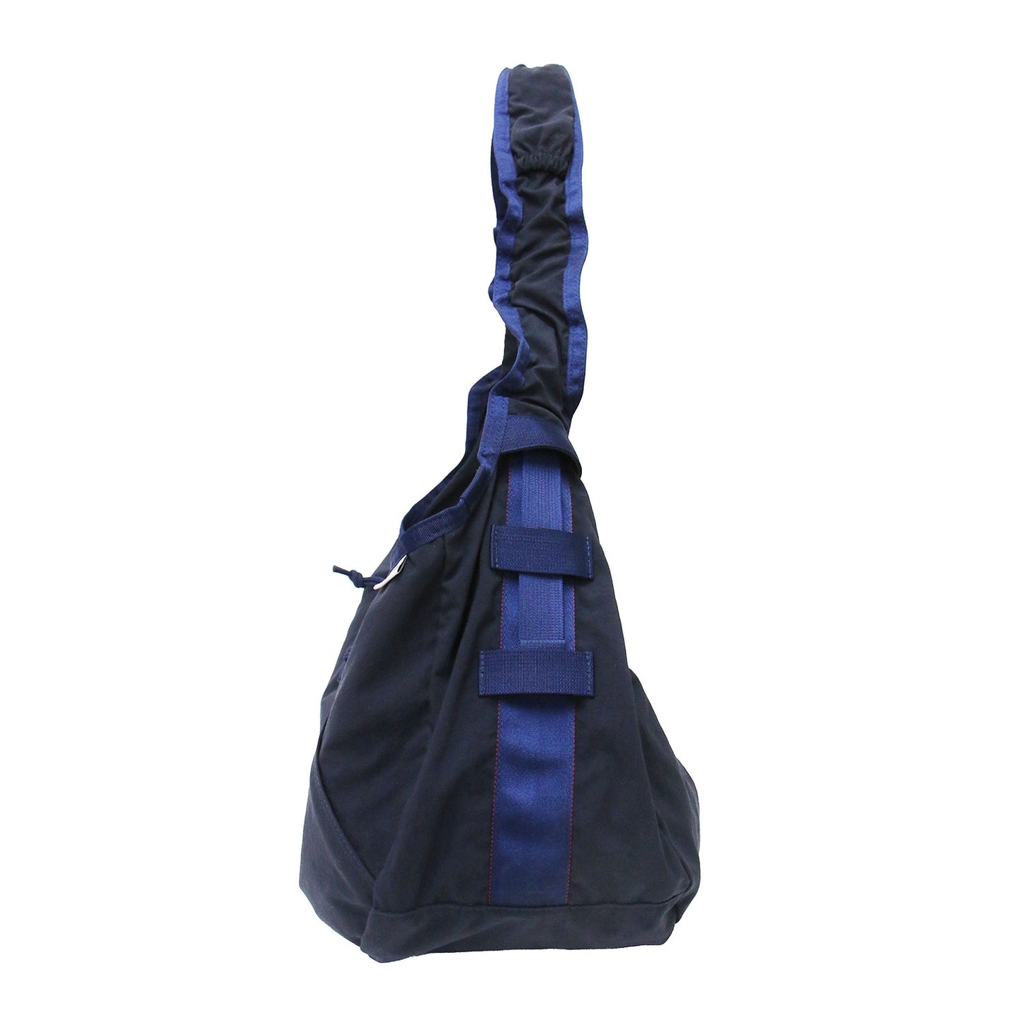 ショルダーバック / HOBO BAG WIDE クロスボディ 肩掛け ハーフムーン型 ブランドタグ アジャスター スナップボタン ステッチ ナイロン