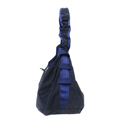 ショルダーバック / HOBO BAG WIDE クロスボディ 肩掛け ハーフムーン型 ブランドタグ アジャスター スナップボタン ステッチ ナイロン