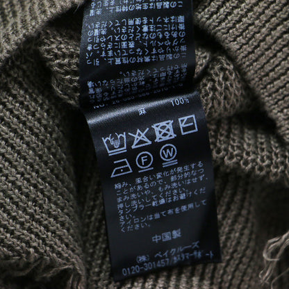 26春夏 ダメージカーディガン / プルオーバー 羽織り ミディ丈 Vネック 長袖 ドロップショルダー ヴィンテージ加工 リネン ウォッシャブル