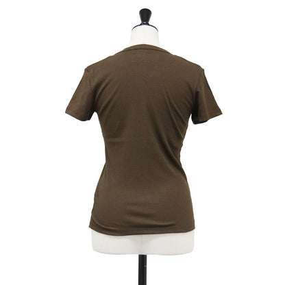26春夏 コットン レーヨン リブ コンパクト Tシャツ / cotton rayon rib compact tee カットソー クルーネック 半袖