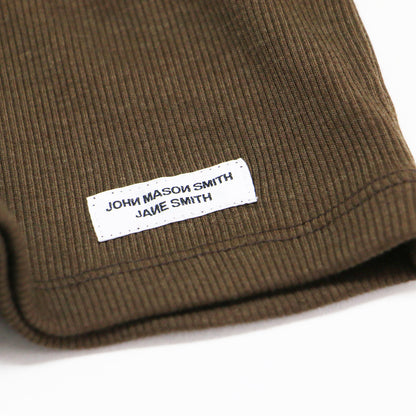 26春夏 コットン レーヨン リブ コンパクト Tシャツ / cotton rayon rib compact tee カットソー クルーネック 半袖