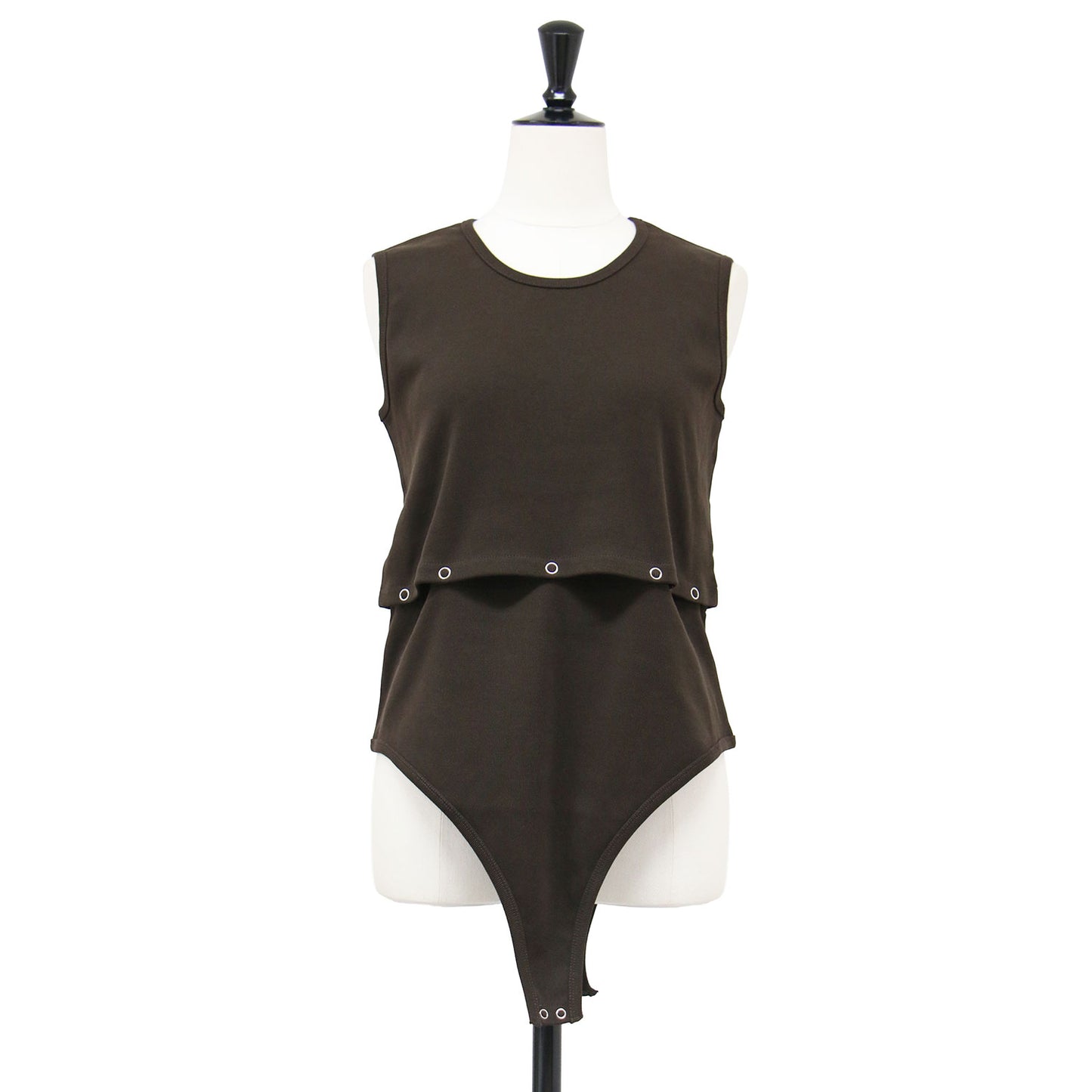 26春夏 コットン リブ セパレート ロンパー タンクトップ / COTTON RIB SEPARATE ROMPER TANK TOP	カットソー ノースリーブ クルーネック