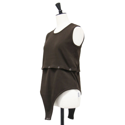 26春夏 コットン リブ セパレート ロンパー タンクトップ / COTTON RIB SEPARATE ROMPER TANK TOP	カットソー ノースリーブ クルーネック