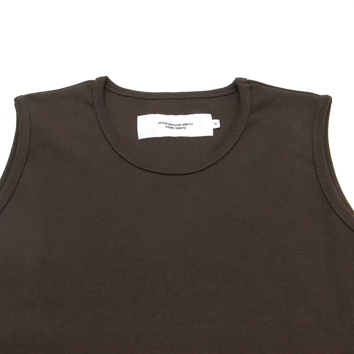 26春夏 コットン リブ セパレート ロンパー タンクトップ / COTTON RIB SEPARATE ROMPER TANK TOP	カットソー ノースリーブ クルーネック