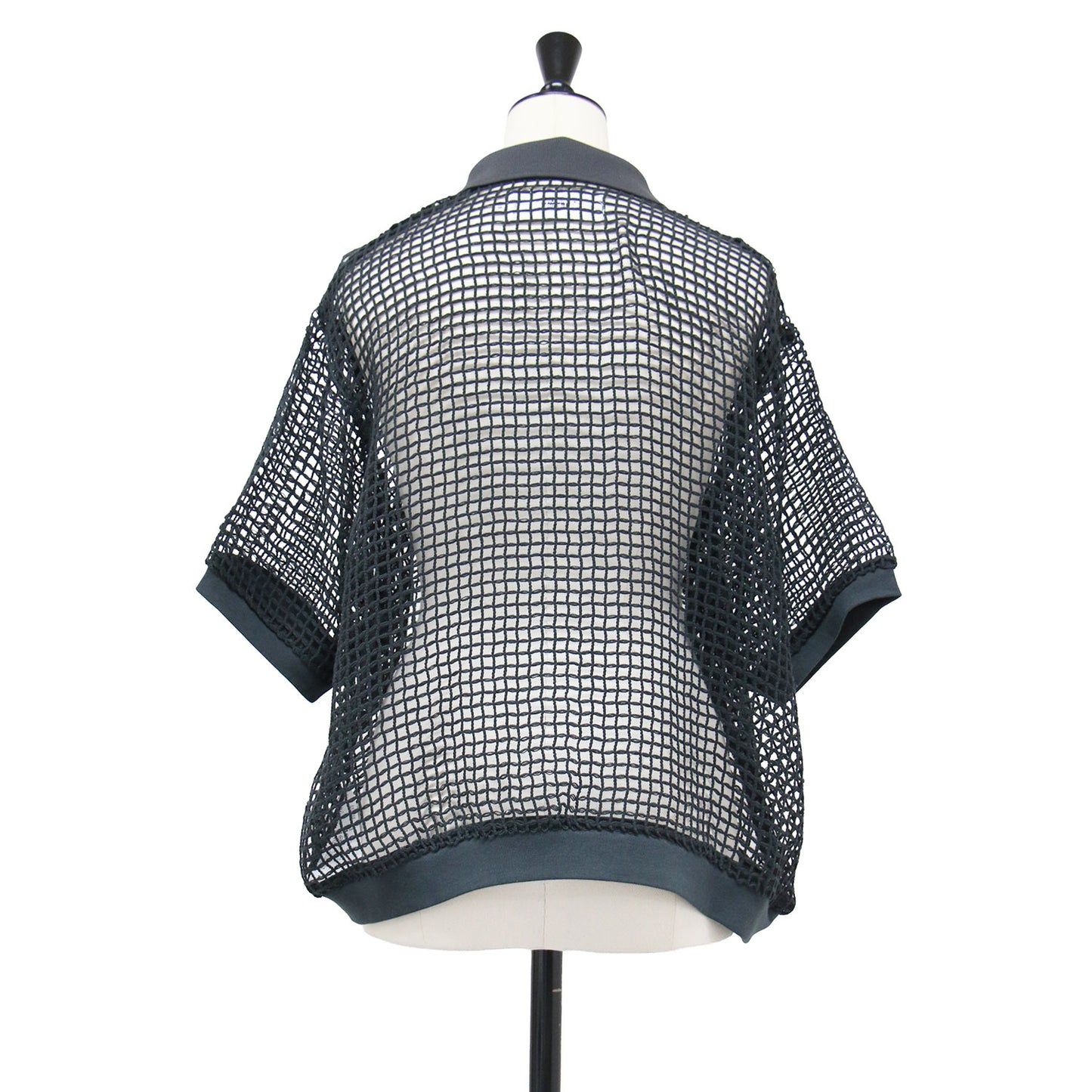 26春夏 スクエアメッシュ スキッパー ポロシャツ / SQUARE MESH SKIPPER POLO プルオーバー 半袖 襟付き