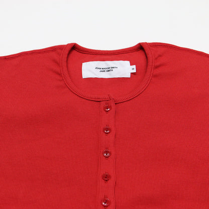 26春夏 コットン リブ ヘンリーネック ショートスリーブ プルオーバー / COTTON RIB HENRY NECK SHORT SLEEVE PULLOVER カットソー Tシャツ 半袖
