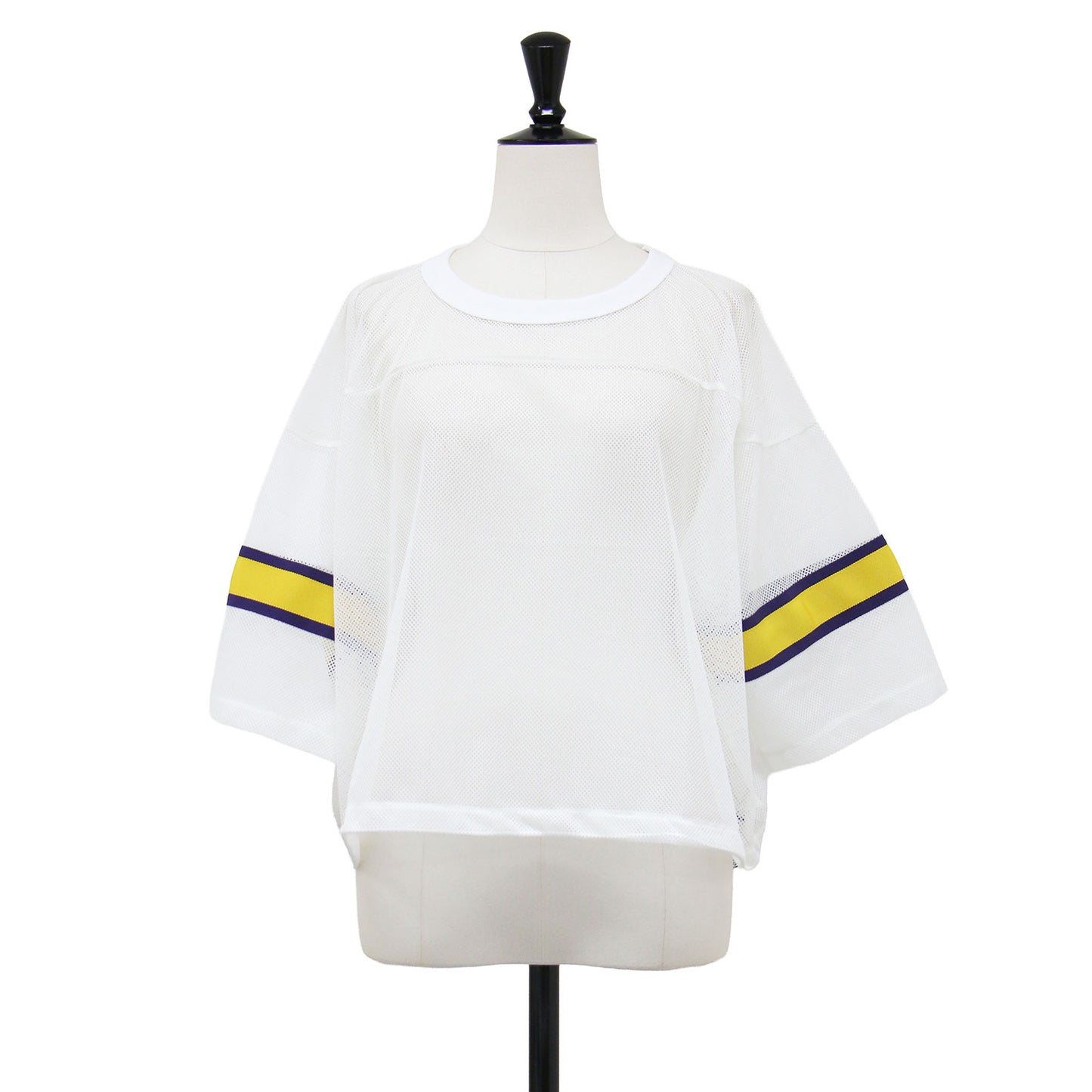 25春夏 ポリエステル メッシュ フットボール シャツ / POLYESTER MESH FOOTBALL SHIRT カットソー 半袖 クルーネック ライン
