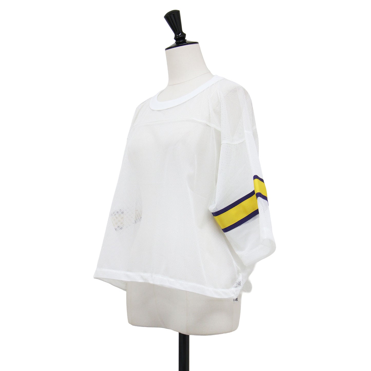 25春夏 ポリエステル メッシュ フットボール シャツ / POLYESTER MESH FOOTBALL SHIRT カットソー 半袖 クルーネック ライン