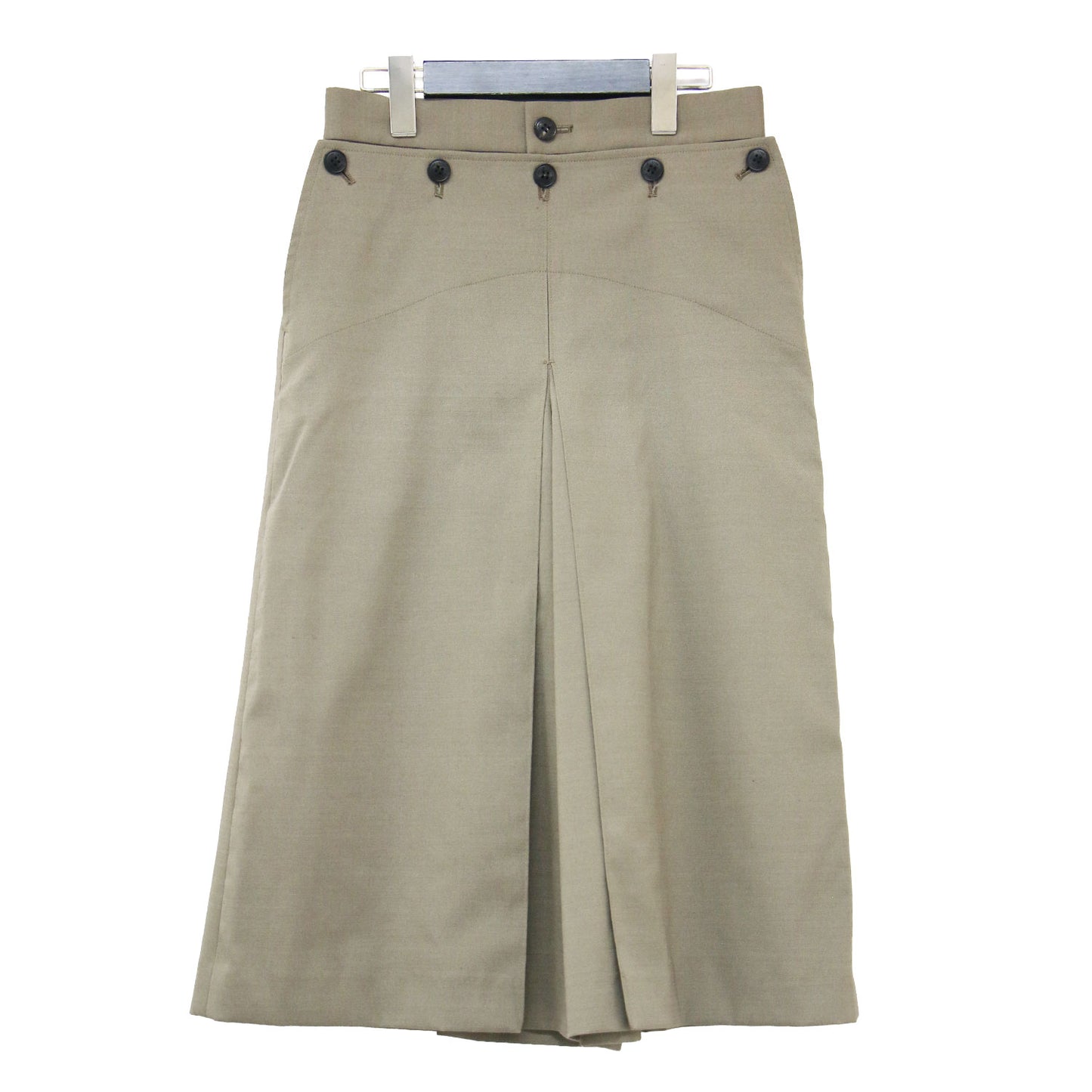 26春夏 ポリエステル ウール ワイドレッグ キュロット / T/W WIDE LEG CULOTTES パンツ タック Aライン