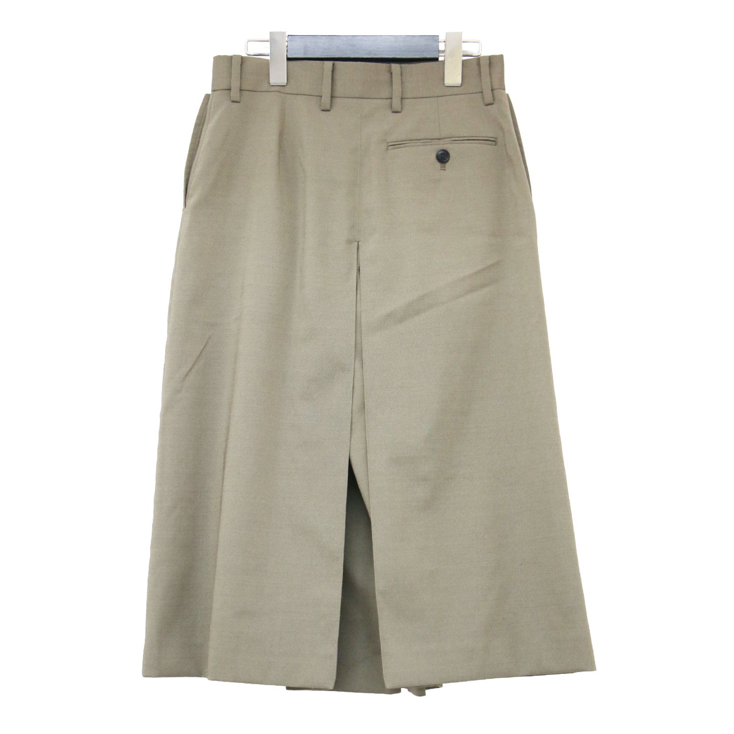 26春夏 ポリエステル ウール ワイドレッグ キュロット / T/W WIDE LEG CULOTTES パンツ タック Aライン