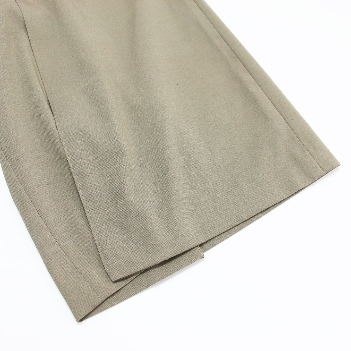 26春夏 ポリエステル ウール ワイドレッグ キュロット / T/W WIDE LEG CULOTTES パンツ タック Aライン