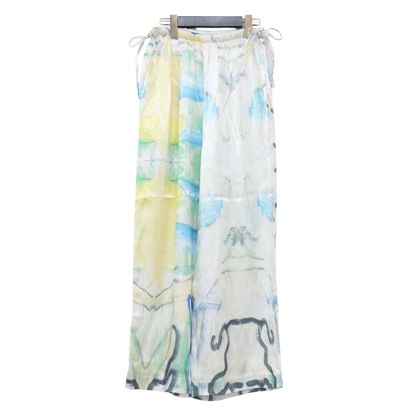 26春夏 ドローストリング ワイド パンツ 300JS231-1501 / DRAWSTRING WIDE-PANTS イージーパンツ 総柄 プリント