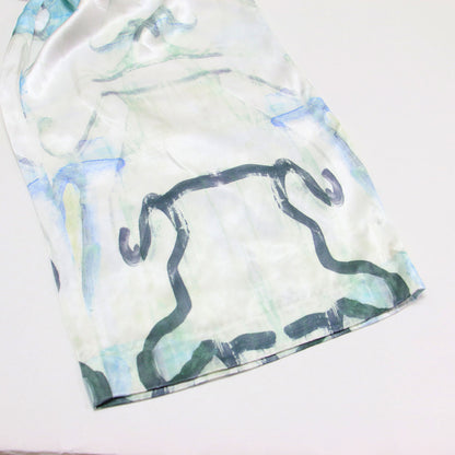 26春夏 ドローストリング ワイド パンツ 300JS231-1501 / DRAWSTRING WIDE-PANTS イージーパンツ 総柄 プリント