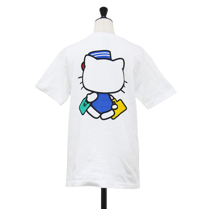× HELLO KITTY 26春夏 プリント 半袖 Tシャツ / カットソー ハーフスリーブ クルーネック コットン