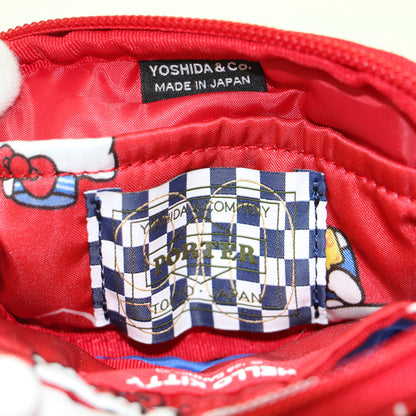 26春夏 HELLO KITTY MULTI POUCH 386-26907 / ハローキティ マルチ ポーチ リボンモチーフ プリント