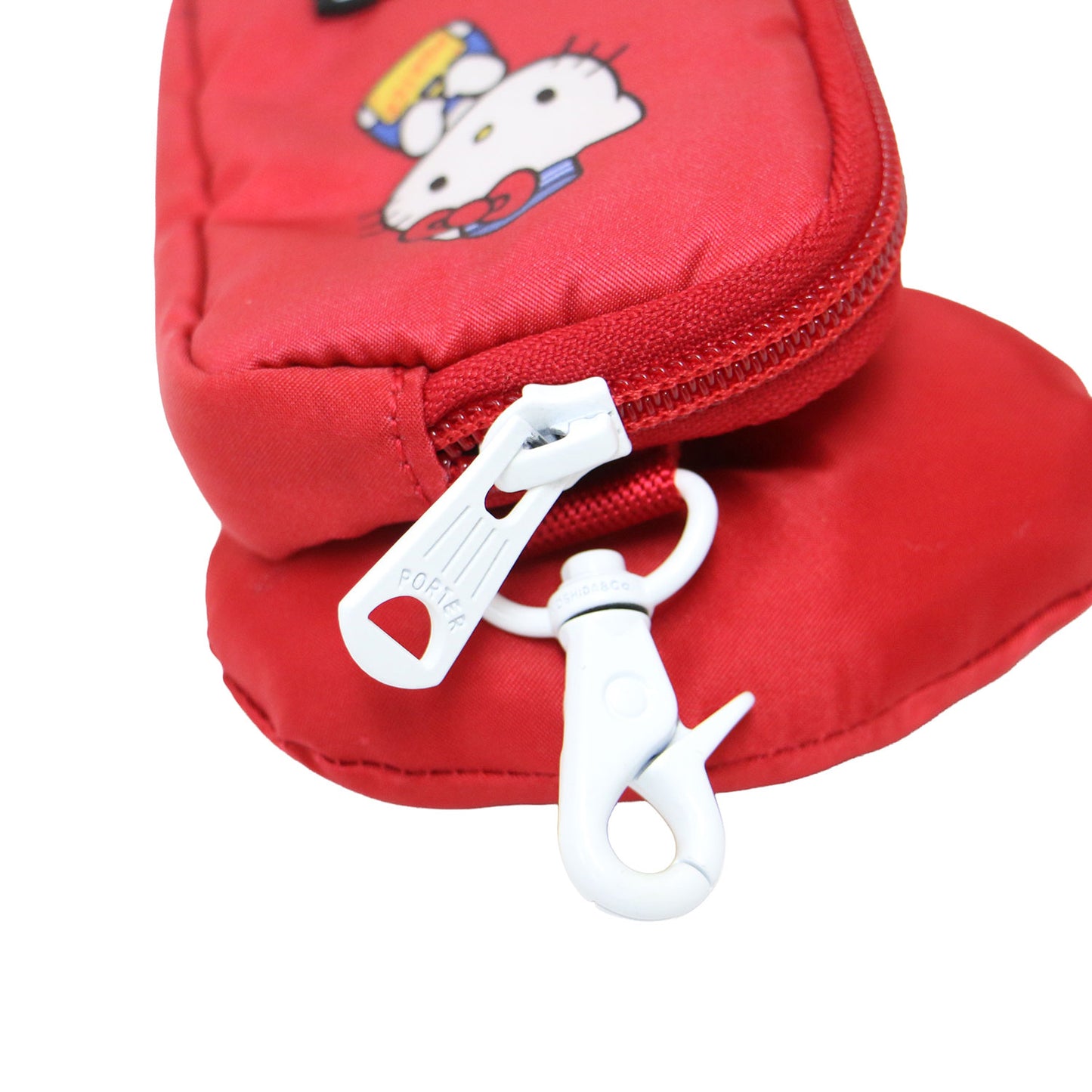 26春夏 HELLO KITTY MULTI POUCH 386-26907 / ハローキティ マルチ ポーチ リボンモチーフ プリント