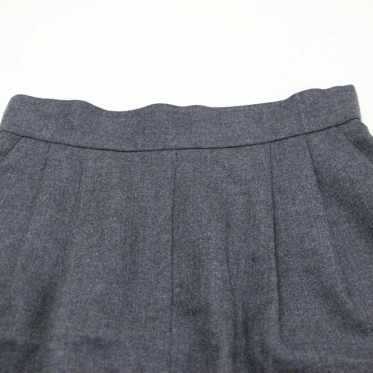 25秋冬 TERNES 2タック ウール スカート / SKCWGW0409 / ロング Iライン スリット