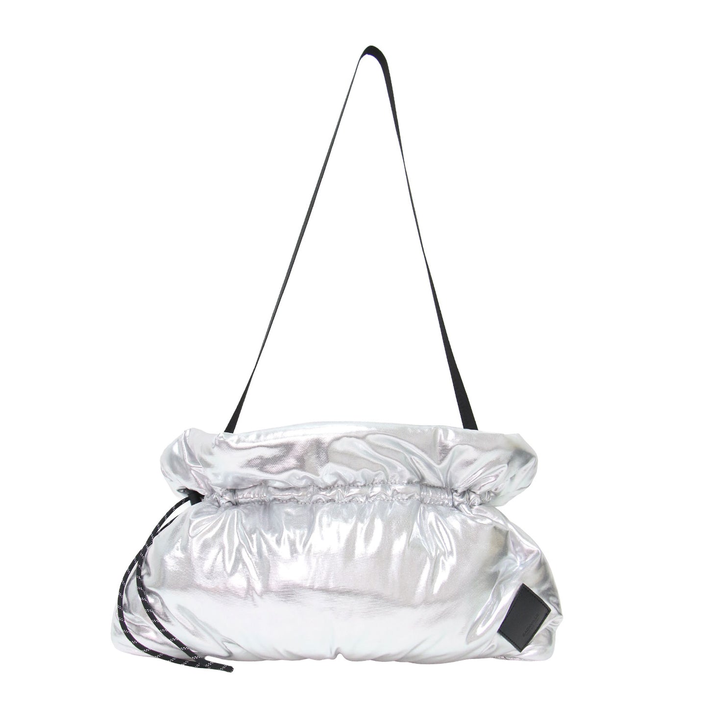 ドローストリング クラッチバッグ / DRAWSTRING CLUTCH トートバッグ ショルダー 巾着 パテッド メタリック