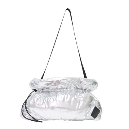 ドローストリング クラッチバッグ / DRAWSTRING CLUTCH トートバッグ ショルダー 巾着 パテッド メタリック