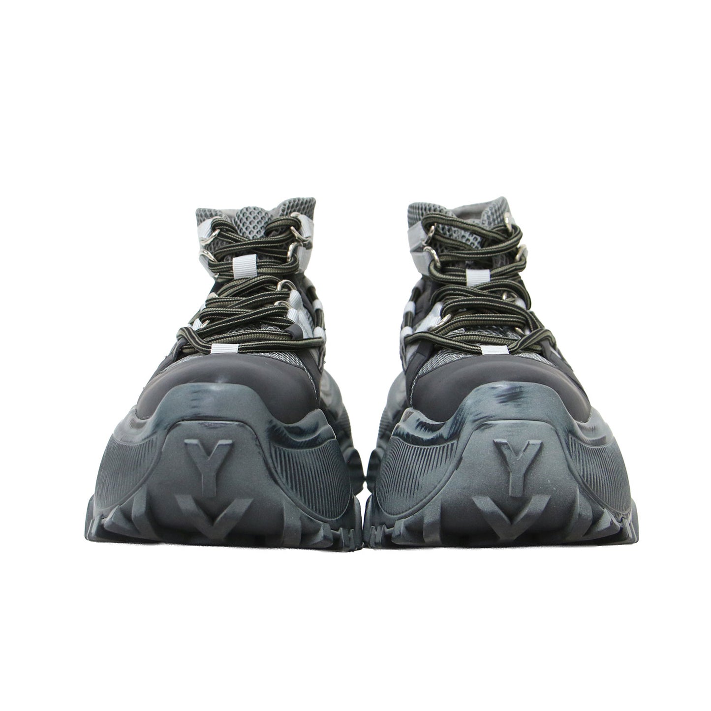 トラック ショートブーツ / TRACKER SHORT BOOTS スニーカー ハイカット レースアップ ボリュームソール