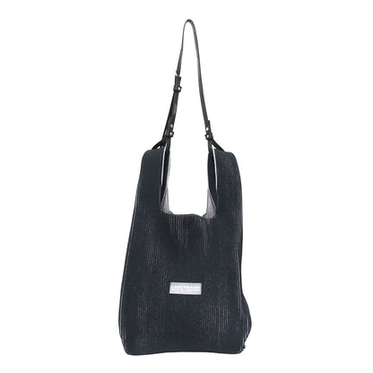 KYOTO METALLIC MARKET BAG MEDIUM / トートバッグ ショルダー 2WAY 肩掛け 斜め掛け siニット リブ メタリック