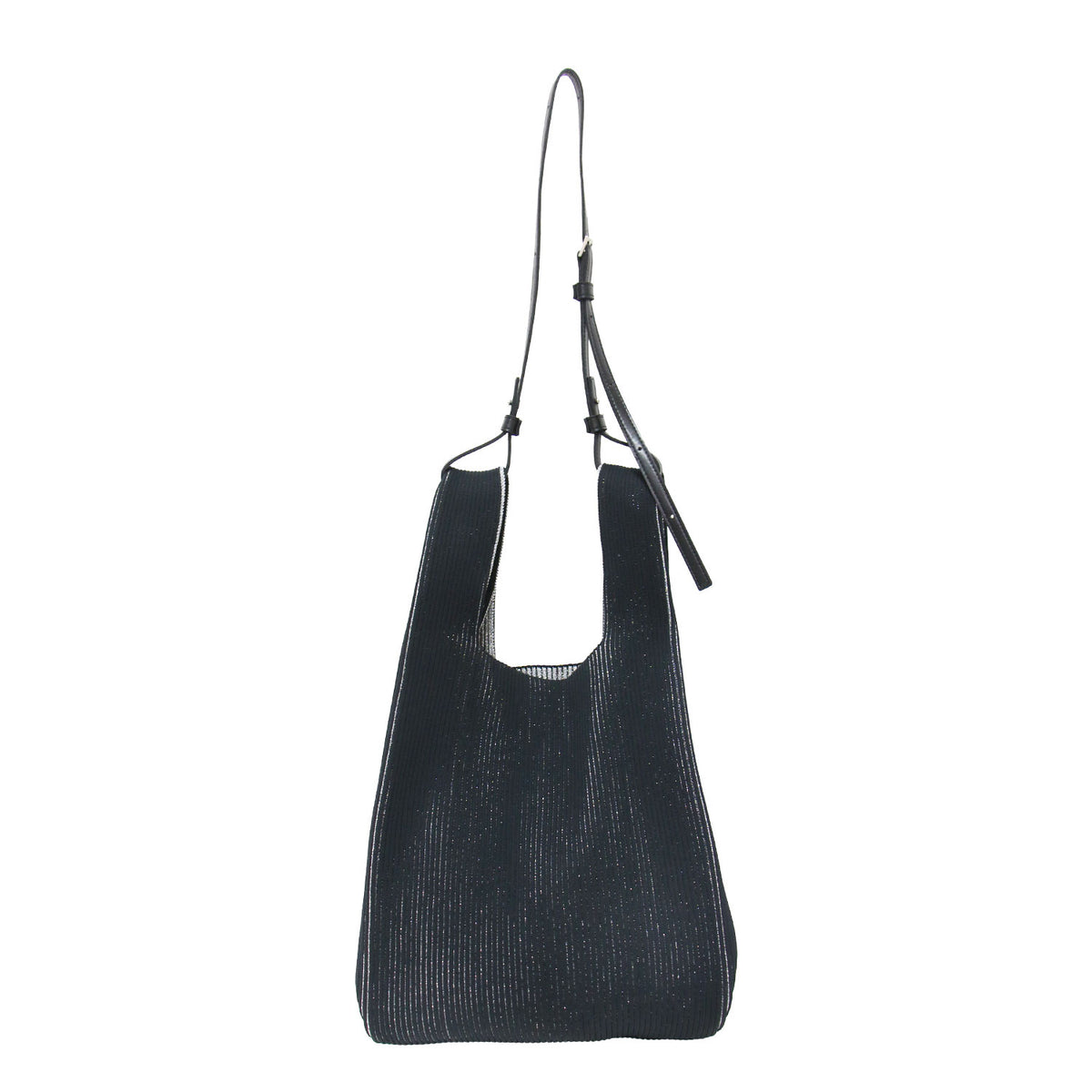 KYOTO METALLIC MARKET BAG MEDIUM / トートバッグ ショルダー 2WAY 肩掛け 斜め掛け siニット リブ メタリック