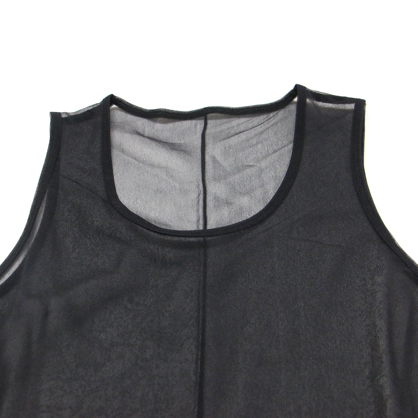 24春夏 R’IAM SHEER TANK ワンピース / ロング ノースリーブ Uネック Iライン シアー