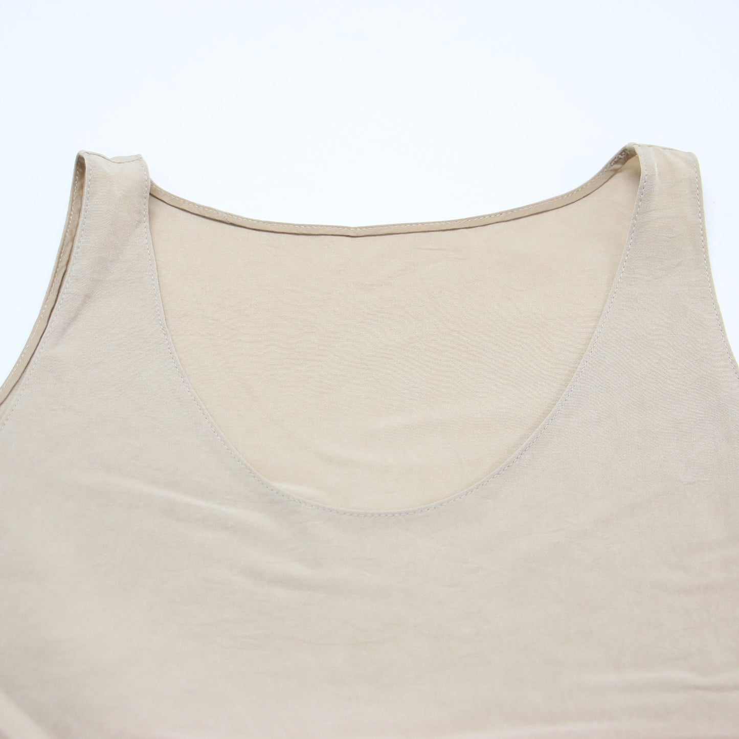 25秋冬 MY_fine tank top / ブラウス タンクトップ ノースリーブ ラウンドネック