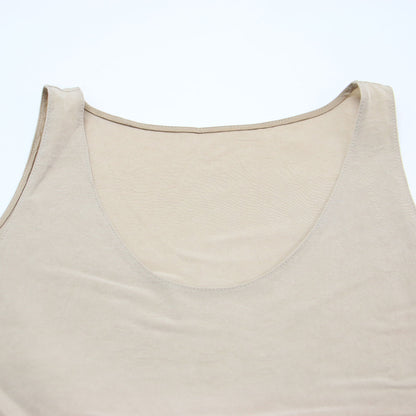 25秋冬 MY_fine tank top / ブラウス タンクトップ ノースリーブ ラウンドネック
