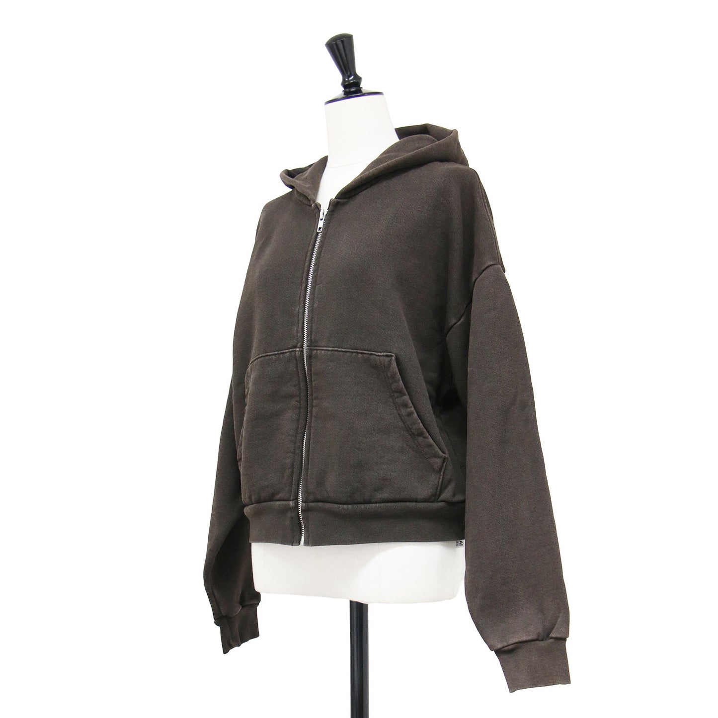 25秋冬 ROSIE ZIP パーカー / フーディー ショート丈 長袖 ジップアップ 裏毛 コットン