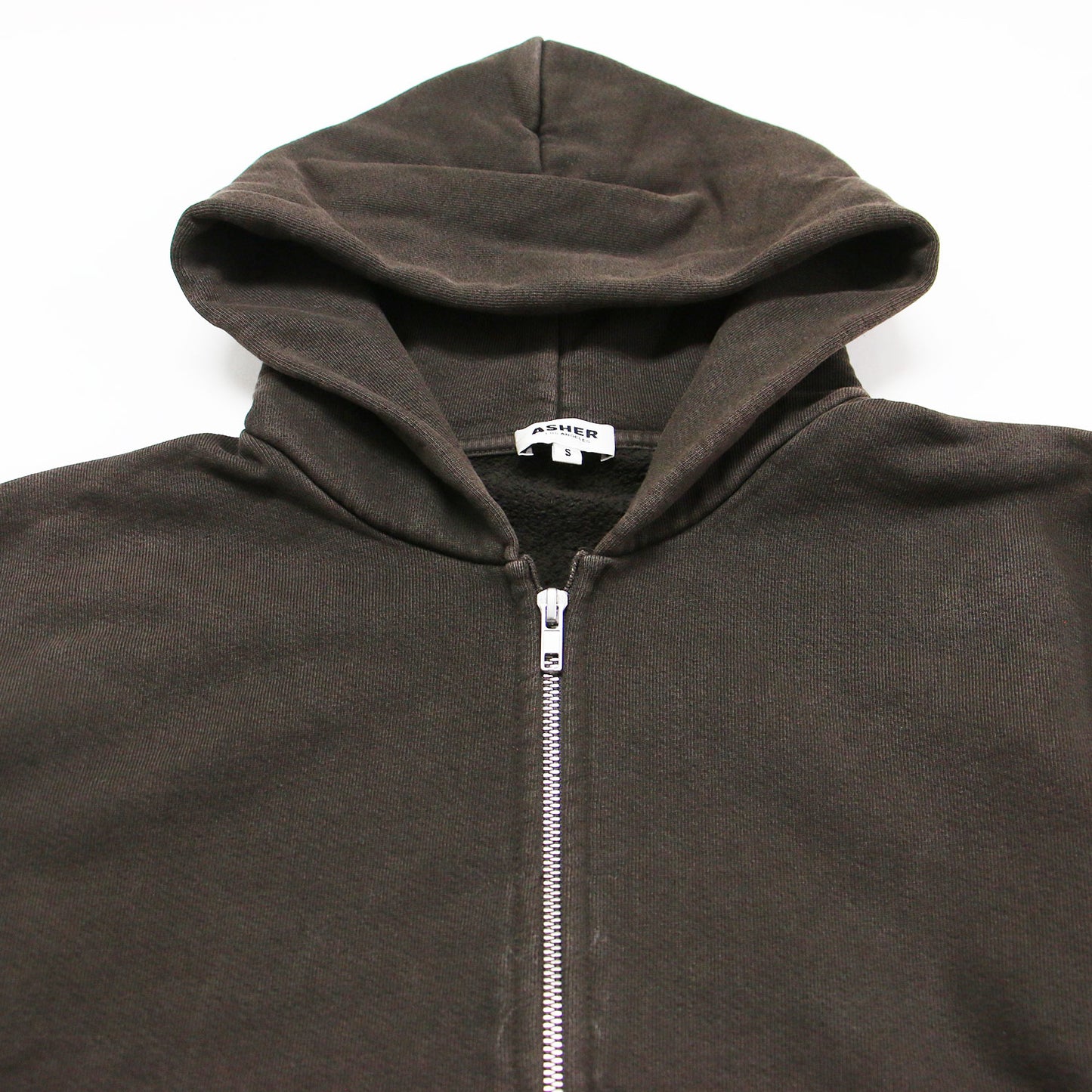 25秋冬 ROSIE ZIP パーカー / フーディー ショート丈 長袖 ジップアップ 裏毛 コットン
