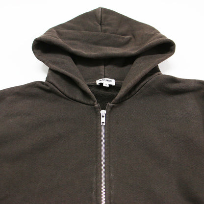 25秋冬 ROSIE ZIP パーカー / フーディー ショート丈 長袖 ジップアップ 裏毛 コットン