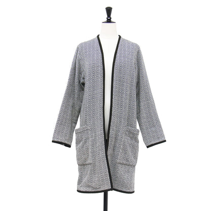 WMV サンジュウロウ コート / SANJURO COAT ジャケット ロング ノーカラー 長袖 ジャガード コットン