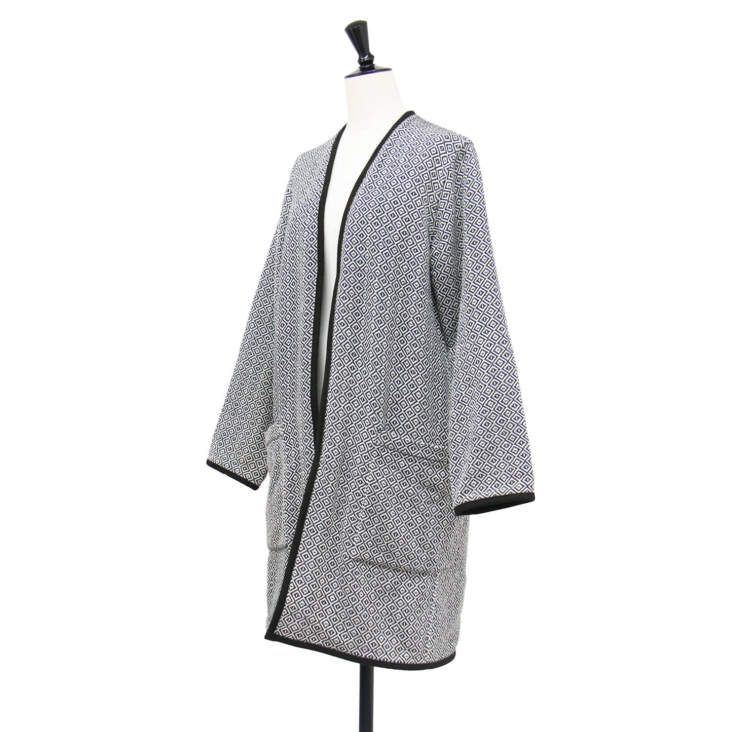 WMV サンジュウロウ コート / SANJURO COAT ジャケット ロング ノーカラー 長袖 ジャガード コットン