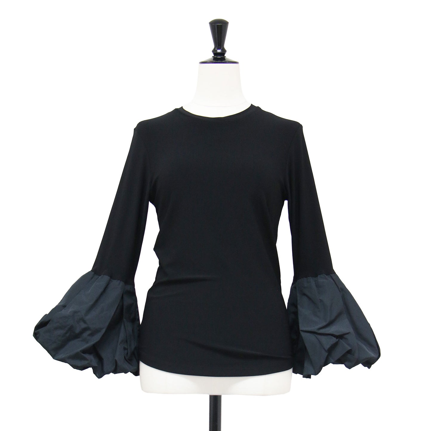 23春夏 バルーンスリーブ 長袖 カットソー / HYDRANGEA TOP プルオーバー クルーネック