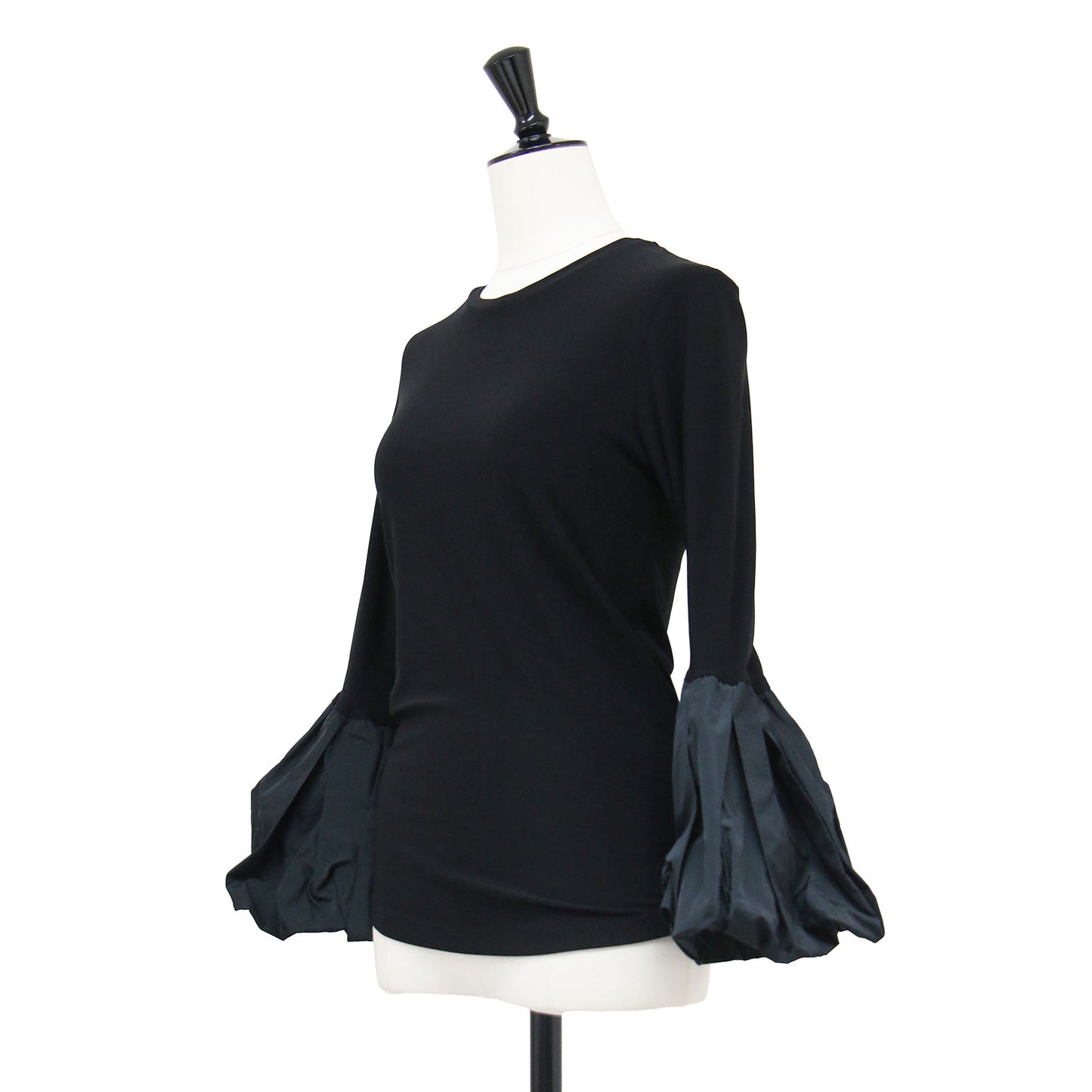 23春夏 バルーンスリーブ 長袖 カットソー / HYDRANGEA TOP プルオーバー クルーネック