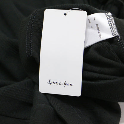 × Spick&Span × Miller 26秋冬 リブ フリル タンクトップ / PRIB FRILL TANK カットソー ノースリーブ クルーネック コットン