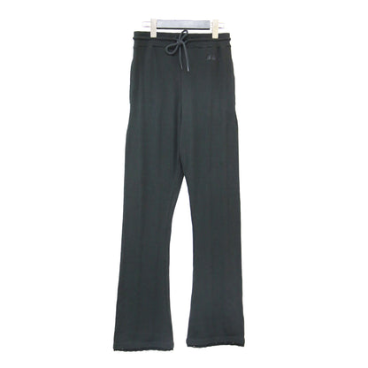 × Spick&Span × Miller 26秋冬 リブ フレア パンツ / レギンス ウエストゴム 裾レース カットソー素材 コットン