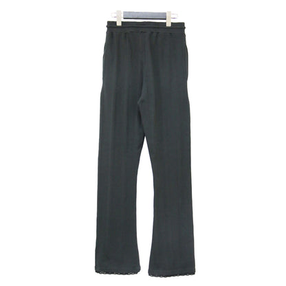 × Spick&Span × Miller 26秋冬 リブ フレア パンツ / レギンス ウエストゴム 裾レース カットソー素材 コットン