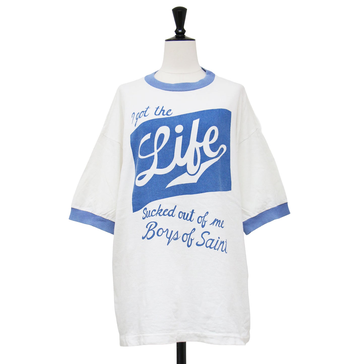 × Boys of Saint 26春夏 ロゴ プリント リンガー Tシャツ / 半袖 ハーフスリーブ クルーネック 配色