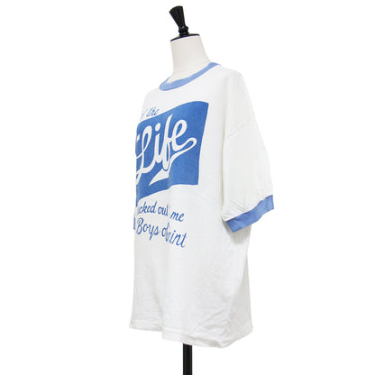 × Boys of Saint 26春夏 ロゴ プリント リンガー Tシャツ / 半袖 ハーフスリーブ クルーネック 配色