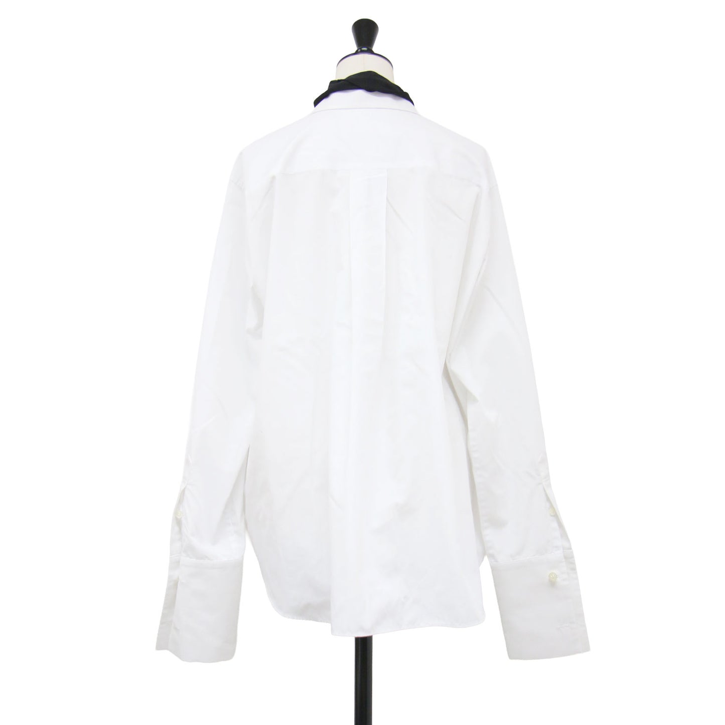 26秋冬 ポプリン シャツ / Poplin Shirt ブラウス 長袖 ボウタイ シフォン コットン