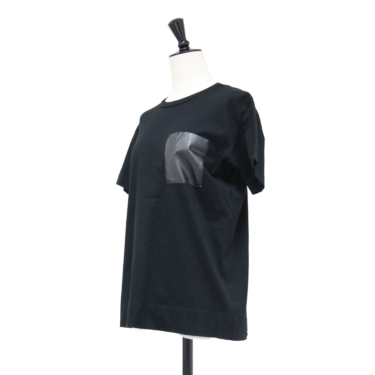 25春夏 TORENIA レザーポケット コットン クルーネック Tシャツ / カットソー プルオーバー 半袖