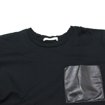 25春夏 TORENIA レザーポケット コットン クルーネック Tシャツ / カットソー プルオーバー 半袖