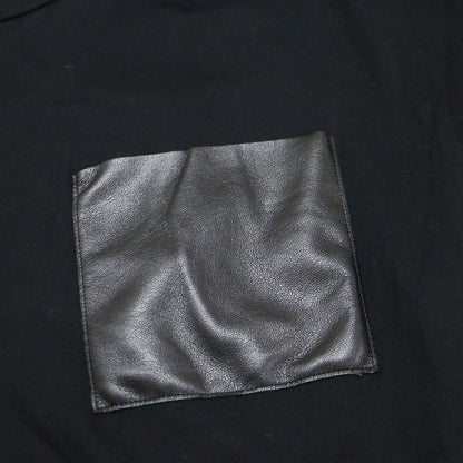 25春夏 TORENIA レザーポケット コットン クルーネック Tシャツ / カットソー プルオーバー 半袖