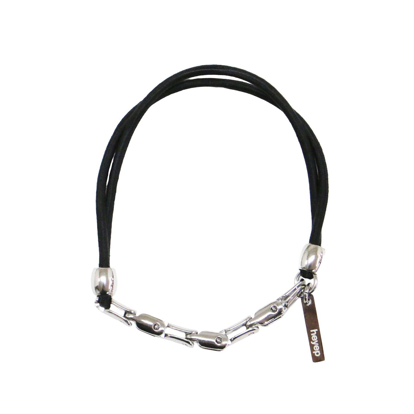 25秋冬 メタルパーツ付き ヘアゴム 3本セット / Linked Metal Hair ties 3 Pieces Set