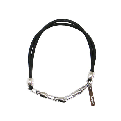 25秋冬 メタルパーツ付き ヘアゴム 3本セット / Linked Metal Hair ties 3 Pieces Set
