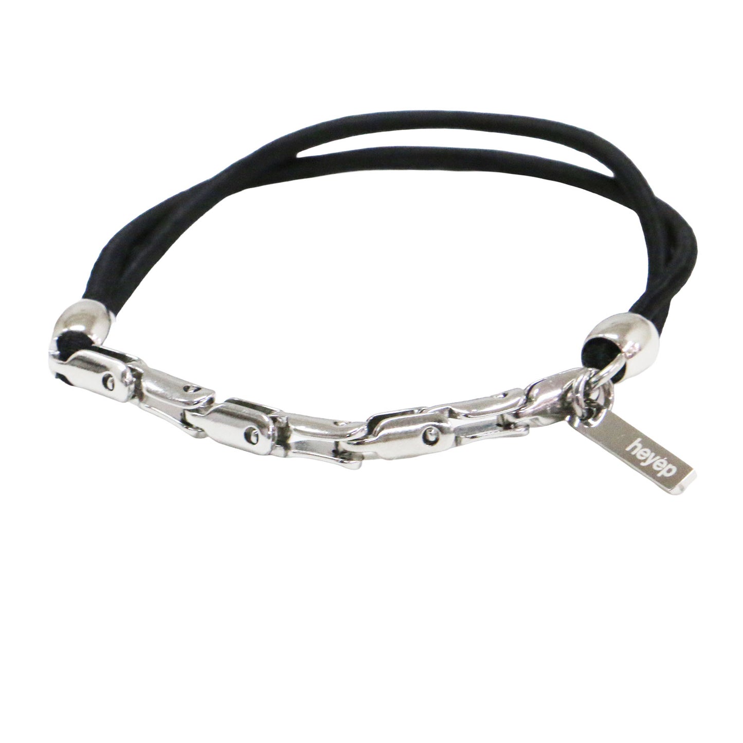 25秋冬 メタルパーツ付き ヘアゴム 3本セット / Linked Metal Hair ties 3 Pieces Set